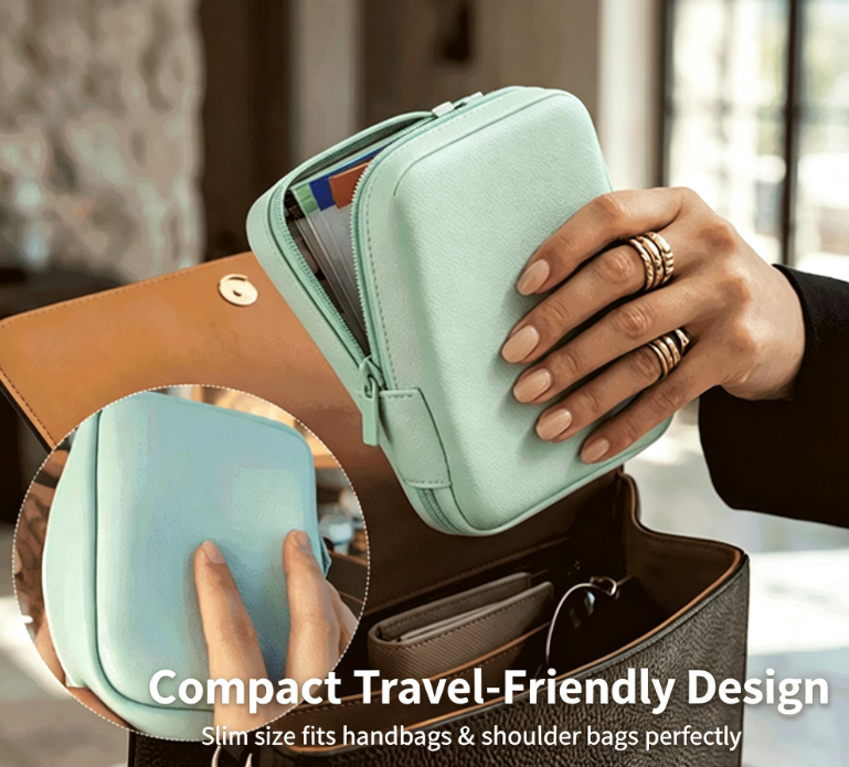 Premium Waterproof Travel Organizer | No More Messy Vitamins & Essentials, Fully Organized On The Go
