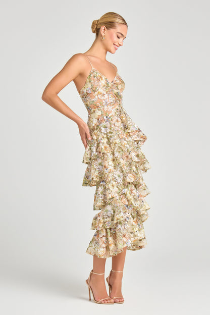 Saffron Floral Dress