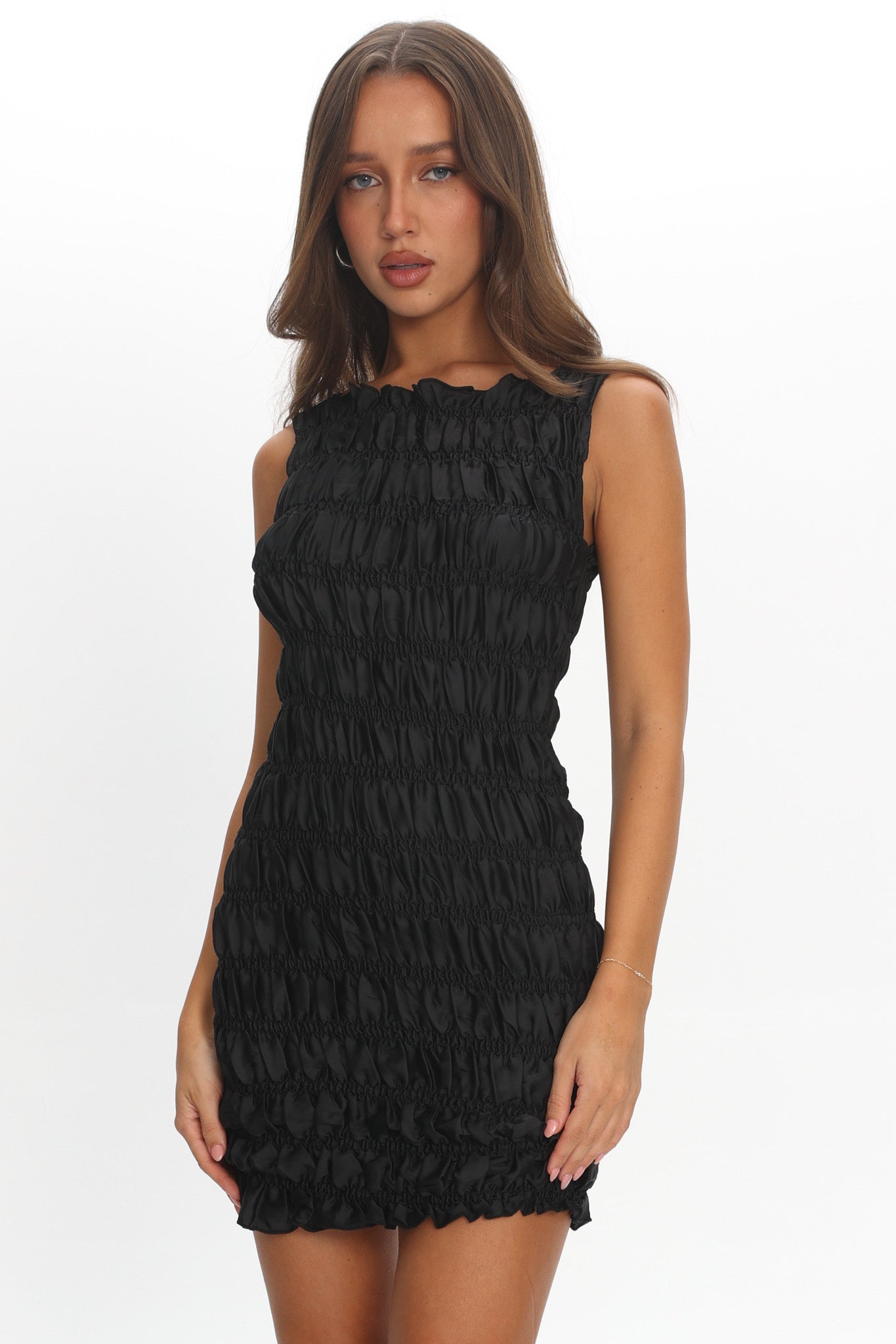 LIONESS Guccio Mini Dress Onyx