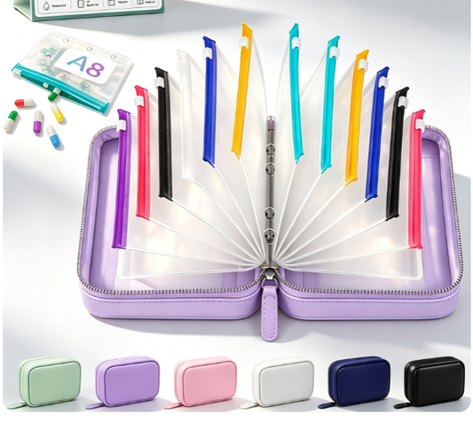 Premium Waterproof Travel Organizer | No More Messy Vitamins & Essentials, Fully Organized On The Go